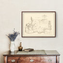 Vintage Map of Montgomery County, Maryland 1862