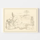 Vintage Map of Montgomery County, Maryland 1862