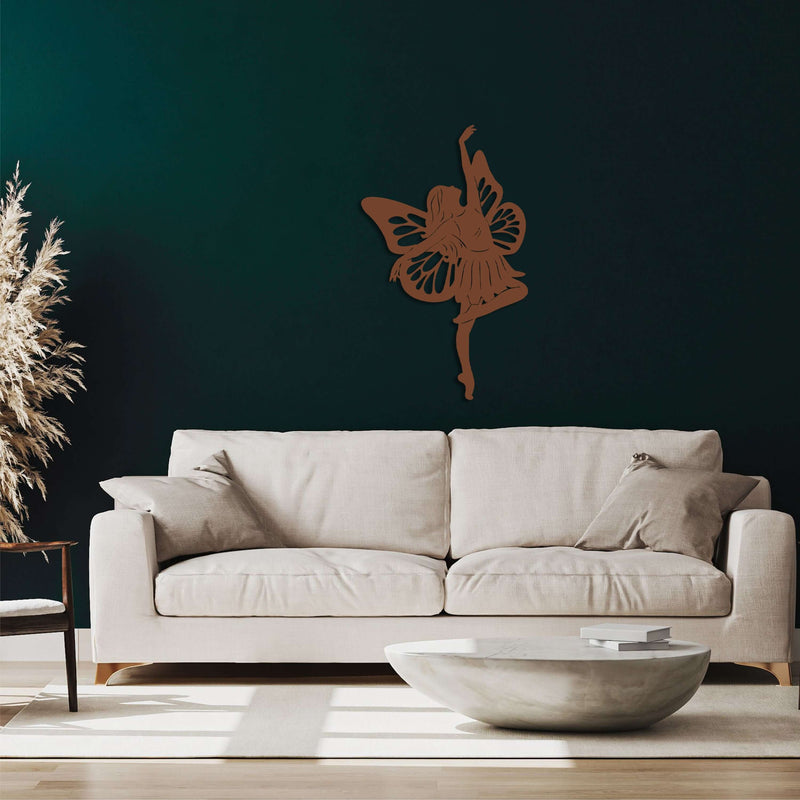 Butterfly Ballerina Metal Wall Art