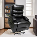 Large Size Electric Power Lift Recliner Chair Sofa With 8 Point Vibration Massage And Lumbar Heat by Unique Piece Furniture