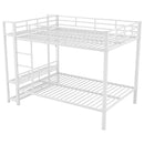 Bunk Bed With Storage Shelves, Clothes Hooks, LED Light by HouseOfZazla