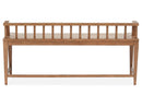 Lindon - Arm Bench With Low Back - Light Brown