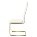 Whittingham - Dining Side Chair (Set of 4) - White / Gold by HouseOfZazla