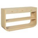 Console Table With 3 Soft Close Drawers & 2 Open Shelves by HouseOfZazla