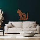 Moon Cat Metal Wall Art