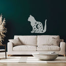 Moon Cat Metal Wall Art