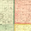 Vintage Map of Lame County, Michigan 1900