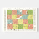 Vintage Map of Pope County, Minnesota 1901