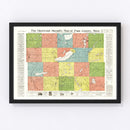 Vintage Map of Pope County, Minnesota 1901