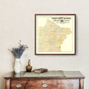 Vintage Map of Wright County, Minnesota 1901