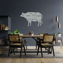 Cow For Feasting Metal Wall Art