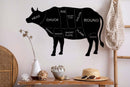 Cow For Feasting Metal Wall Art