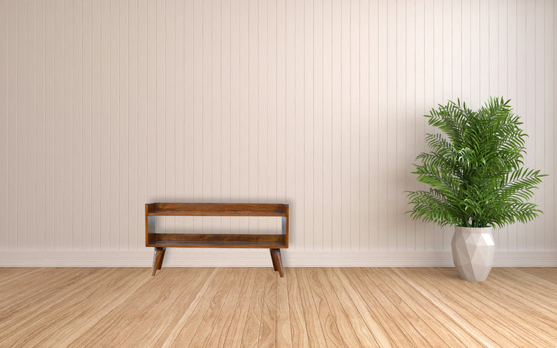 Walker Edison | Chestnut Nordic Storage Bench