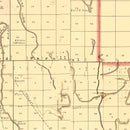 Vintage Map of Washington County, Mississippi 1871
