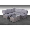 Comfortable Modern Patio Rattan Sectional Set With Cushions by Unique Piece Furniture