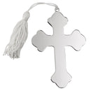 Cross Ornament W/white Tassel Np 4.5 X 3 by creativegiftsdirect