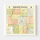 Vintage Map of Nodaway County, Missouri 1900