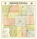 Vintage Map of Nodaway County, Missouri 1900