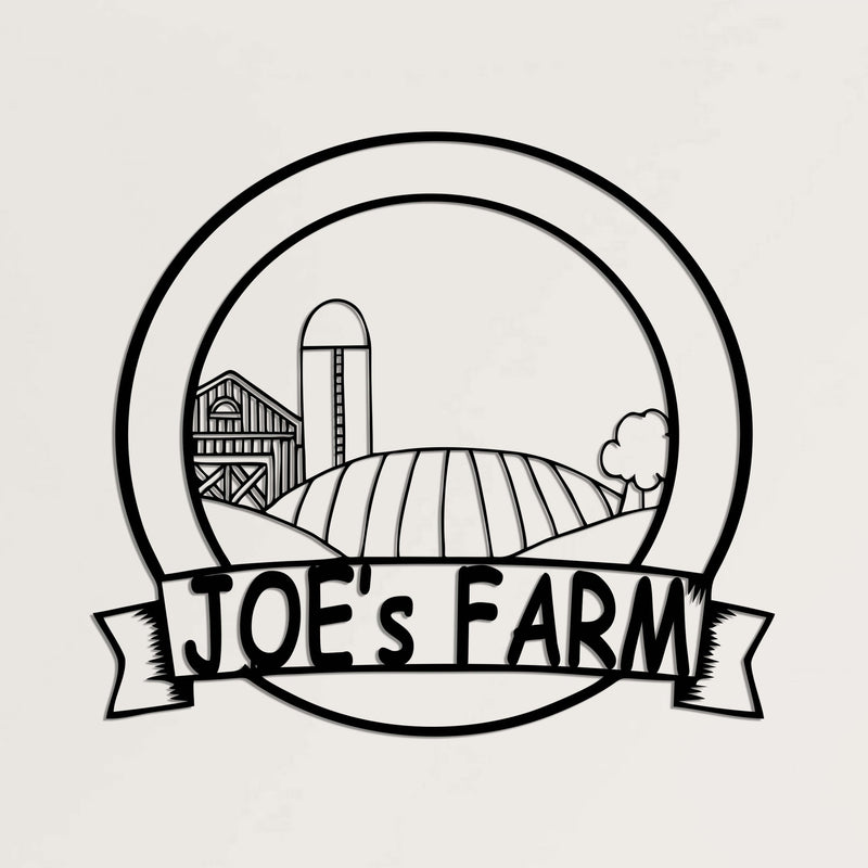 Monogram Farm Metal Wall Art