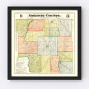 Vintage Map of Nodaway County, Missouri 1900