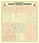 Vintage Map of Gundy County, Missouri 1890