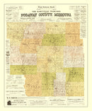 Vintage Map of Nodaway County, Missouri 1906
