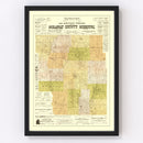 Vintage Map of Nodaway County, Missouri 1906