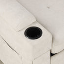 Convertible L Shaped Sofa Couch With Storage, Cup Holders, USB Ports by HouseOfZazla