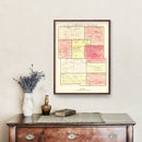 Vintage Map of Webster County, Missouri 1877