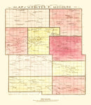 Vintage Map of Webster County, Missouri 1877