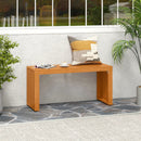 36 Inch Patio Bench All-Slat Acacia Wood Loveseat by LJGDeals