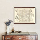 Vintage Map of Douglas County, Nebraska 1900