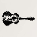 Deer Family With Guitar Metal Wall Art