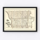 Vintage Map of Douglas County, Nebraska 1900