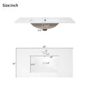 Bathroom Vanity With Sink, Soft Close Doors, Adjustable Shelf & 3 Drawers by HouseOfZazla