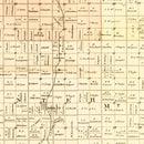 Vintage Map of Cass County, Nebraska 1894