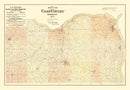 Vintage Map of Cass County, Nebraska 1894