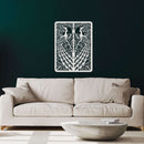 Playing Cards Peacock Metal Wall Art