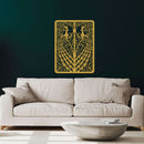 Playing Cards Peacock Metal Wall Art