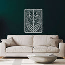 Playing Cards Peacock Metal Wall Art