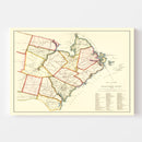 Vintage Map of Rockingham County, New Hampshire 1876