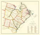 Vintage Map of Rockingham County, New Hampshire 1876
