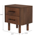 Logan - Nightsd Bed Side Tables With 2 Drawers - Brown by Unique Piece Furniture