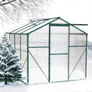 Polycarbonate Greenhouse - 6'x8' Heavy Duty Walk-in Plant Garden Greenhouse