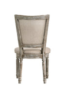 Gabrian Two Tone Reclaimed Side Chair Set of 2 - Beige / Gray