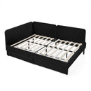 Upholstered Platform Bed Frame With 2 Storage Drawers And Adjustable Sofa Bed by HouseOfZazla