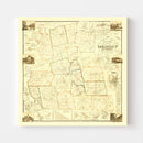 Vintage Map of Cheshire County, New Hampshire 1858