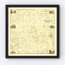 Vintage Map of Cheshire County, New Hampshire 1858