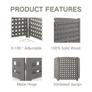 3 Panel Outdoor Air Conditioner Fence Screen by HouseOfZazla