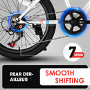 20 Inch Kids Mountain Bike, 7-Speed with Front Suspension